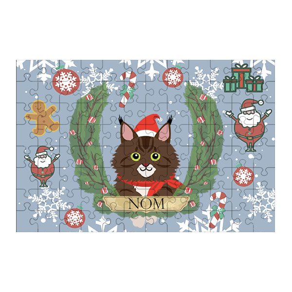Puzzle chat noël