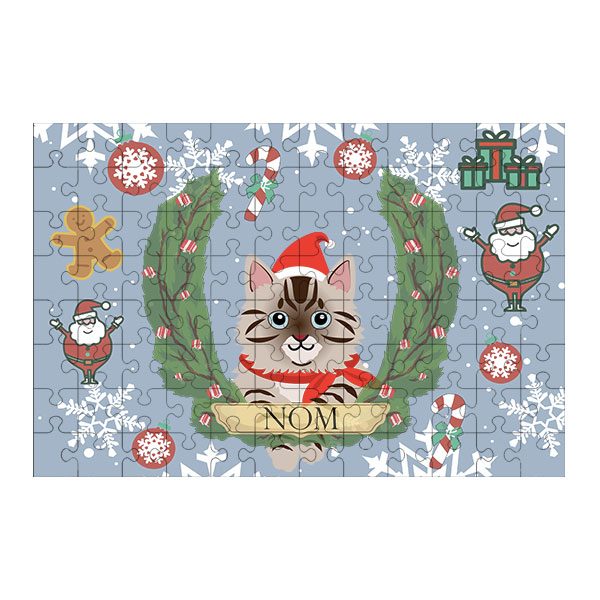 Puzzle chat noël
