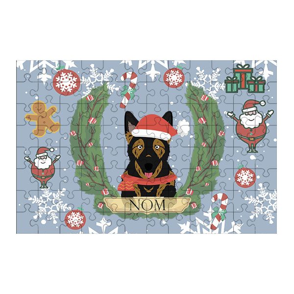 Puzzle chien noël