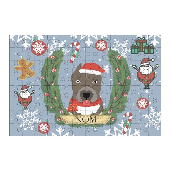 Puzzle chien noël