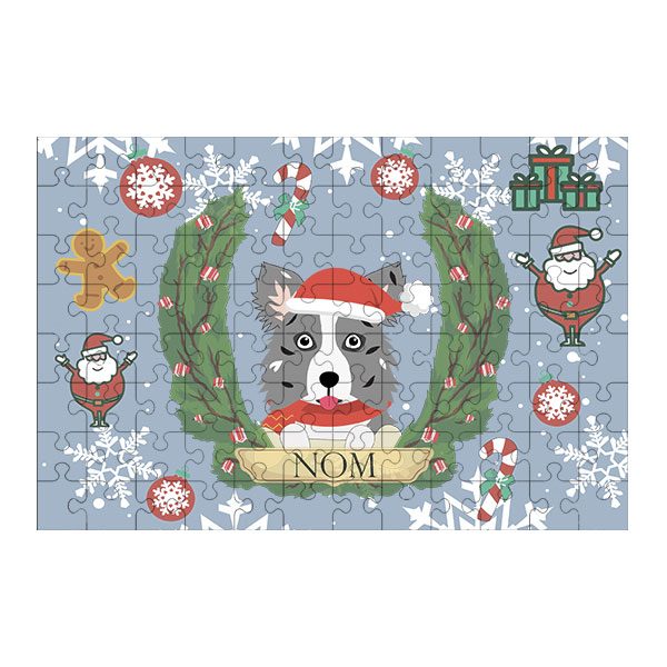 Puzzle chien noël