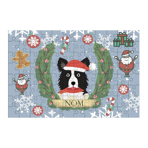 Puzzle chien noël
