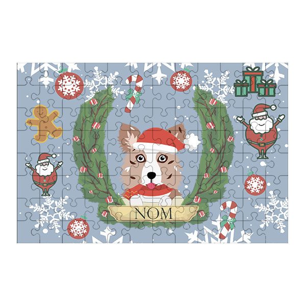 Puzzle chien noël