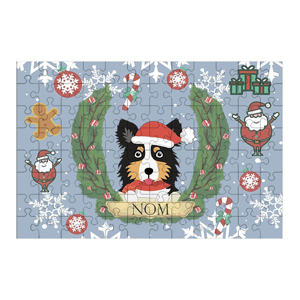 Puzzle chien noël