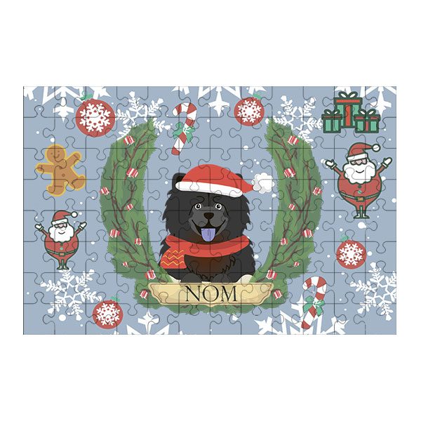 Puzzle chien noël