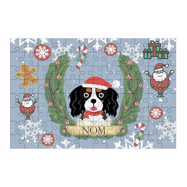 Puzzle chien noël