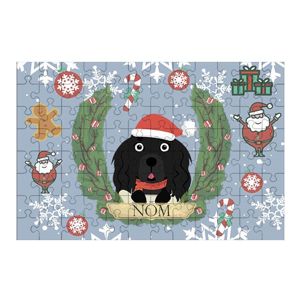 Puzzle chien noël