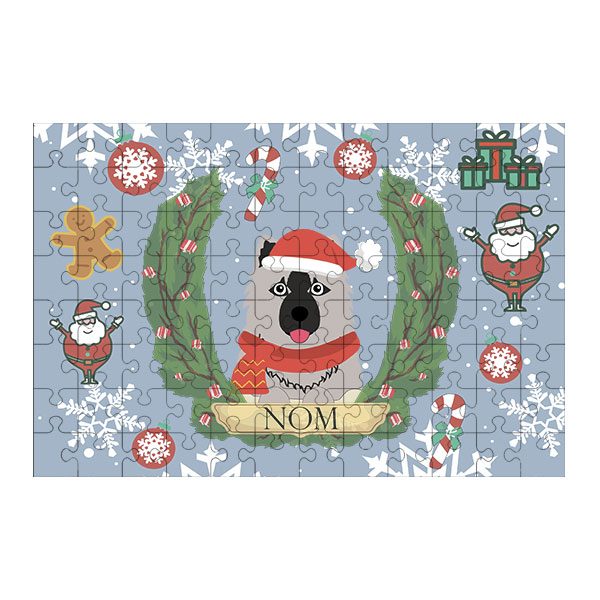 Puzzle chien noël