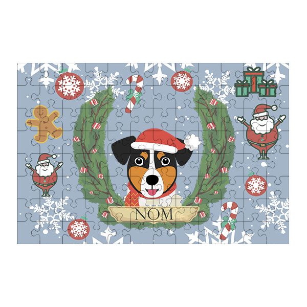 Puzzle chien noël