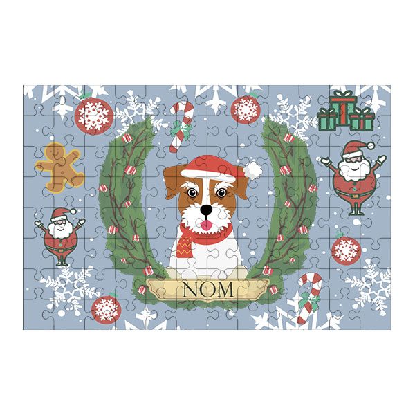 Puzzle chien noël
