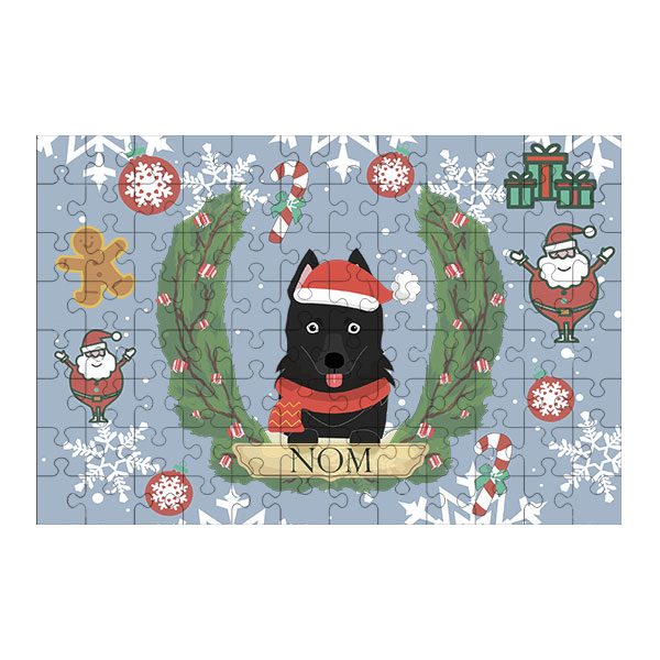 Puzzle chien noël