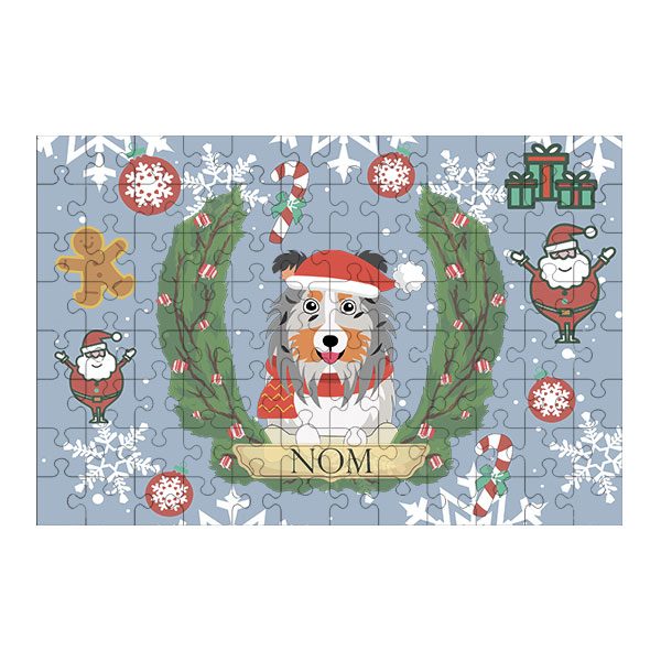 Puzzle chien noël