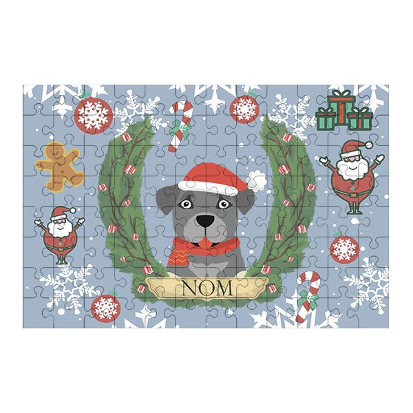 Puzzle chien noël