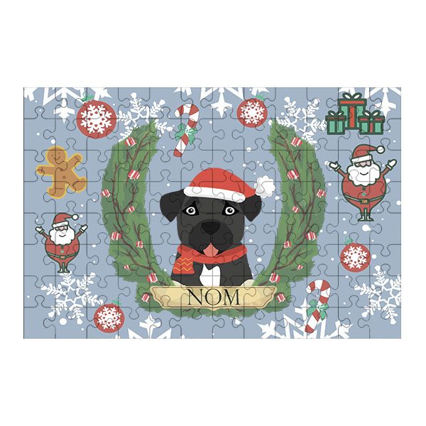 Puzzle chien noël