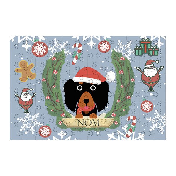 Puzzle chien noël