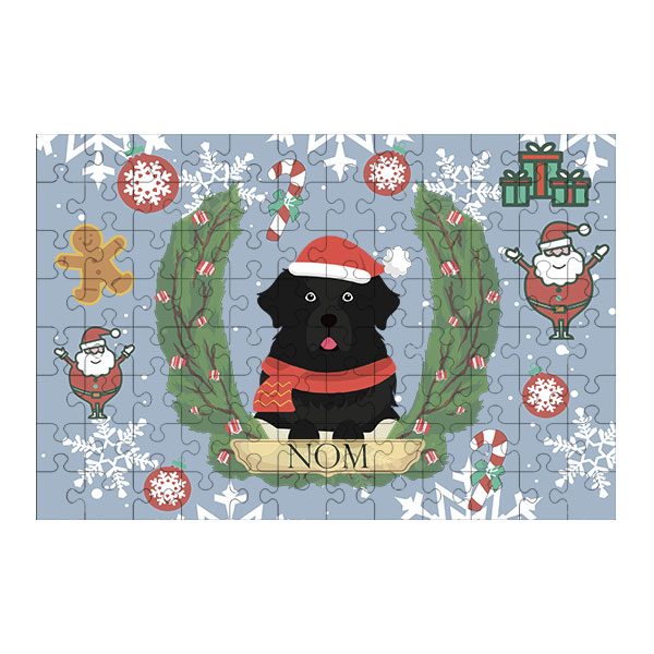 Puzzle chien noël