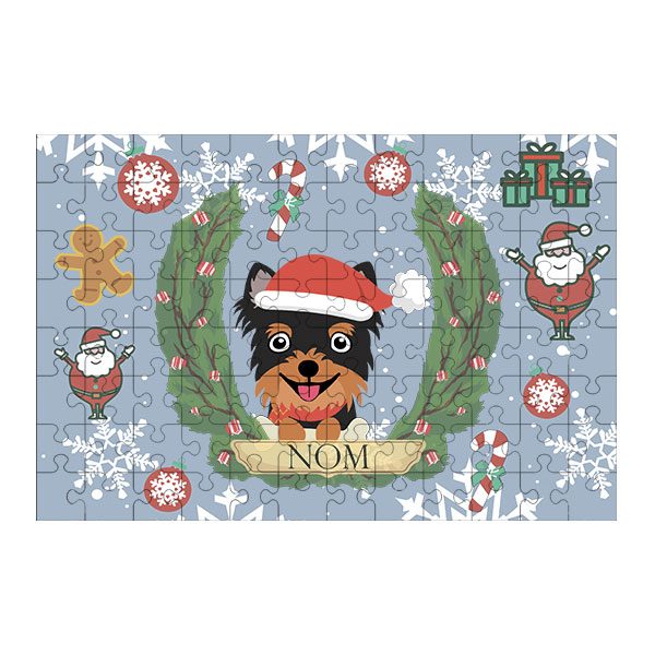 Puzzle chien noël