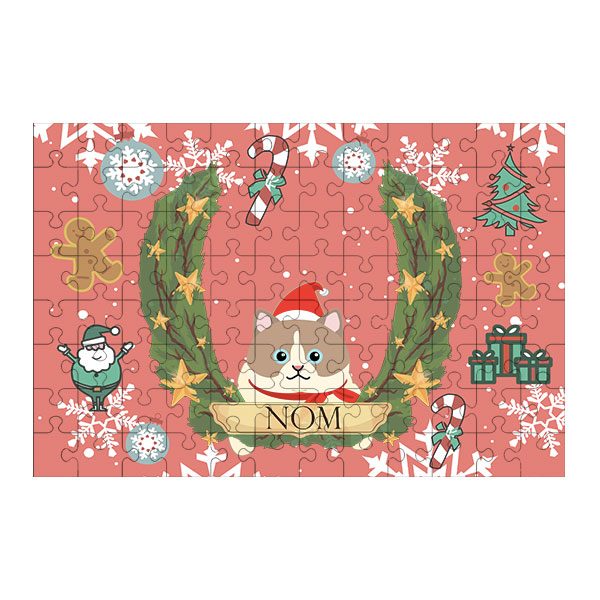 Puzzle chat noël