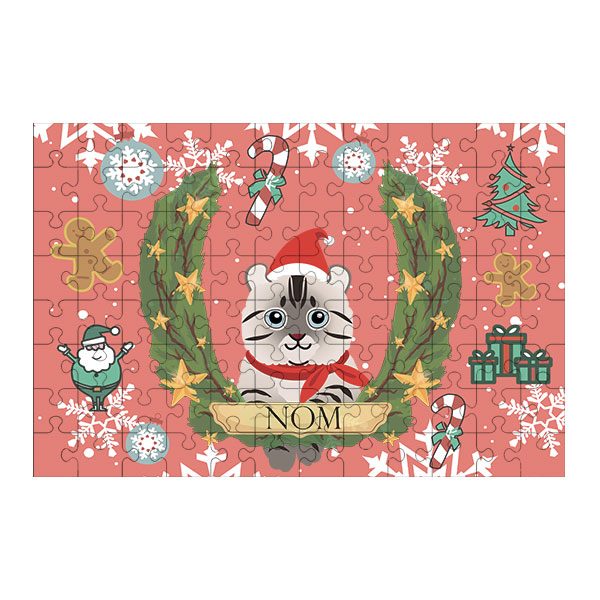 Puzzle chat noël