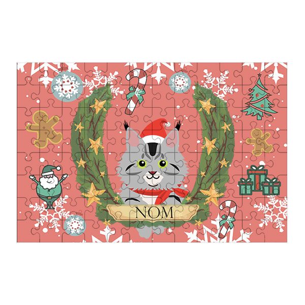 Puzzle chat noël
