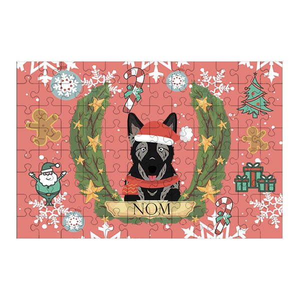 Puzzle chien noël