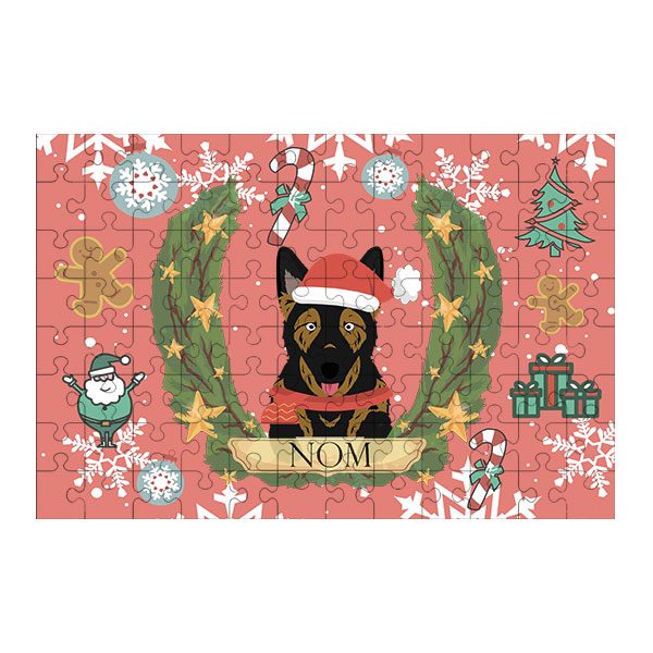 Puzzle chien noël