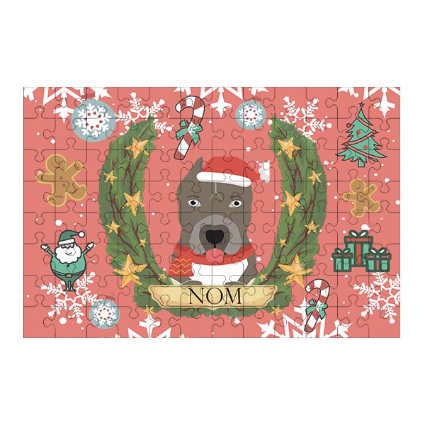 Puzzle chien noël