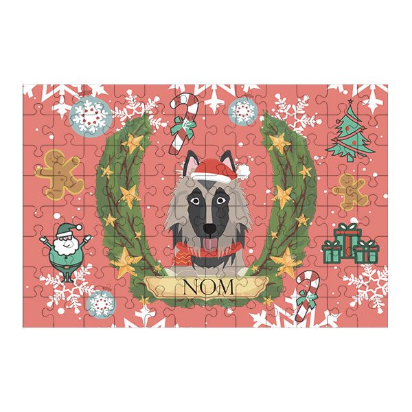 Puzzle chien noël