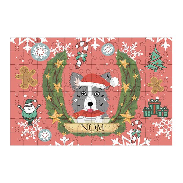 Puzzle chien noël