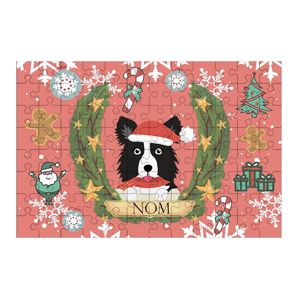 Puzzle chien noël