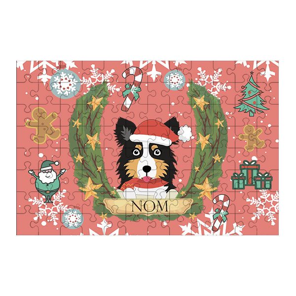 Puzzle chien noël