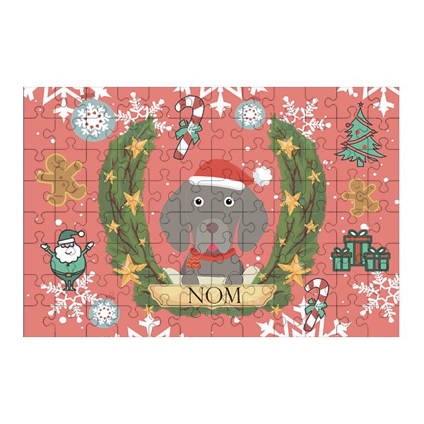 Puzzle chien noël