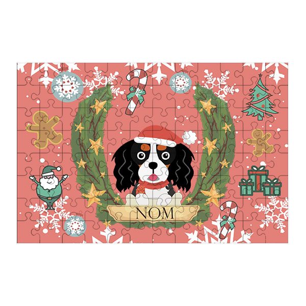 Puzzle chien noël