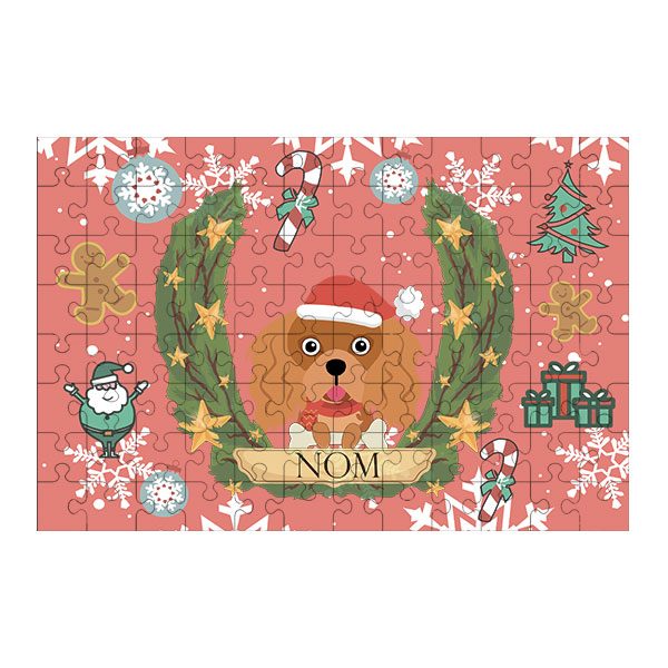 Puzzle chien noël