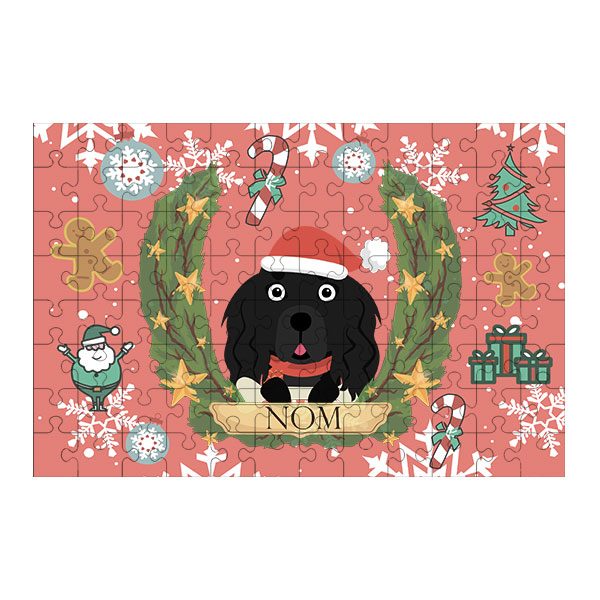 Puzzle chien noël