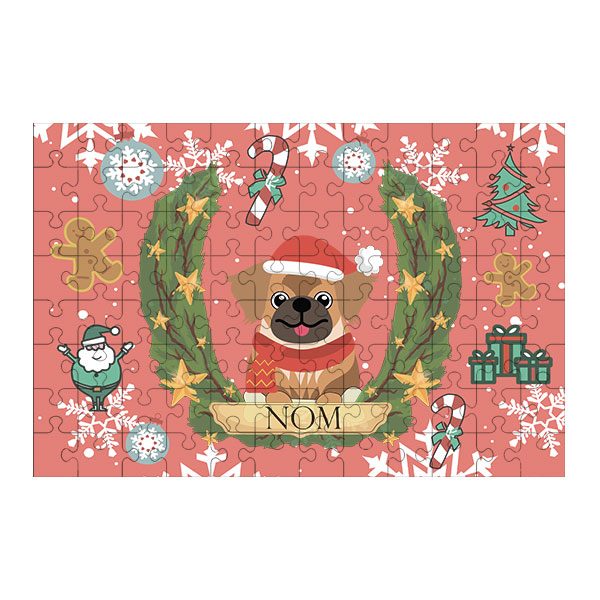 Puzzle chien noël