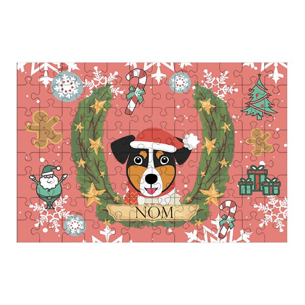 Puzzle chien noël