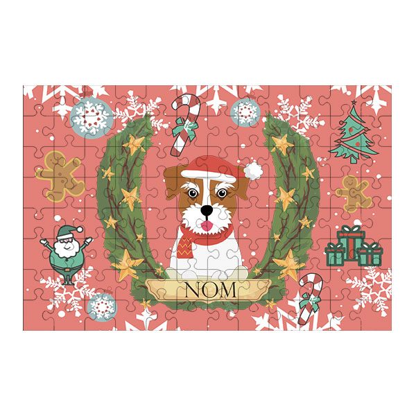 Puzzle chien noël