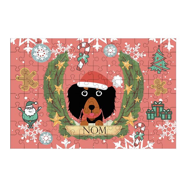 Puzzle chien noël