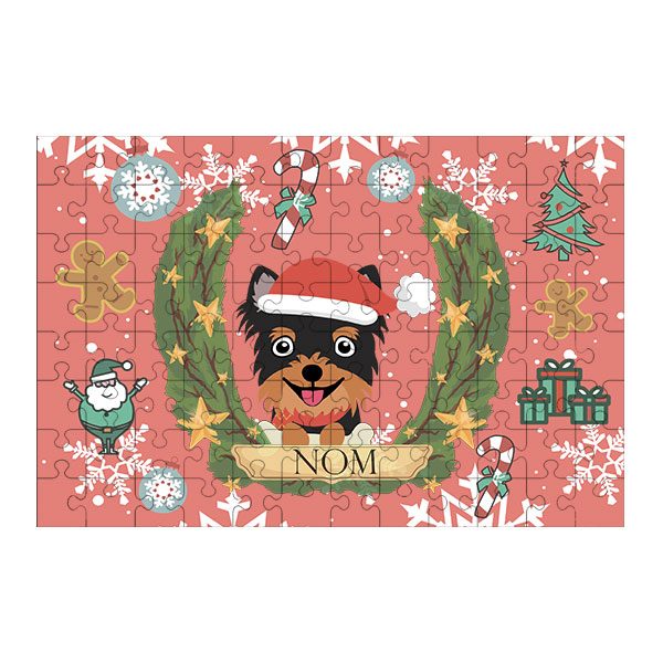 Puzzle chien noël