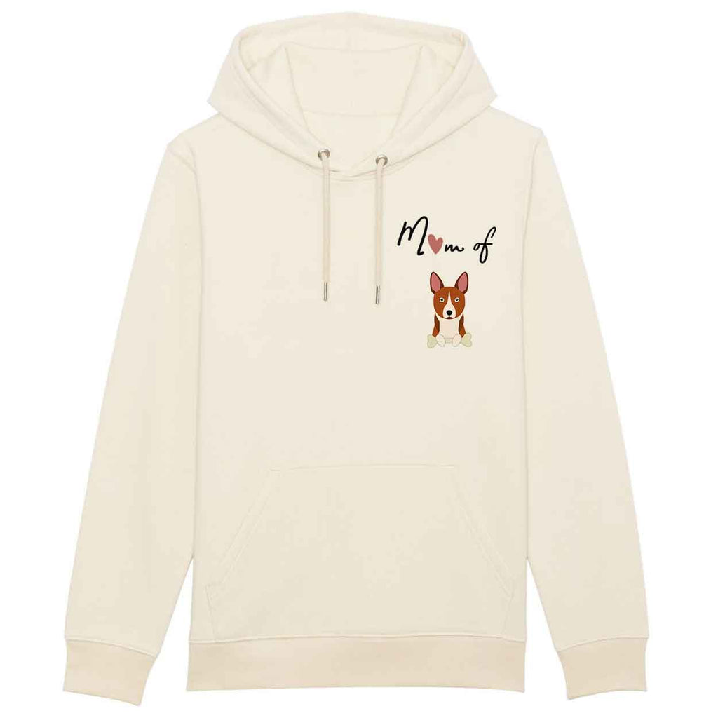 Hoodie-mom-of-dog-basenji-bringe