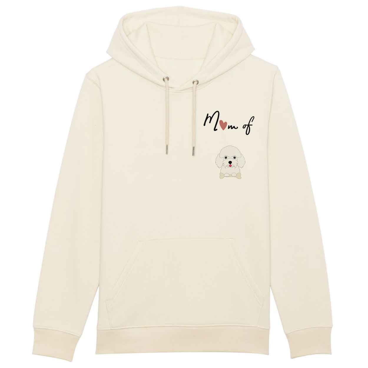 Hoodie-mom-of-dog-caniche-blanc