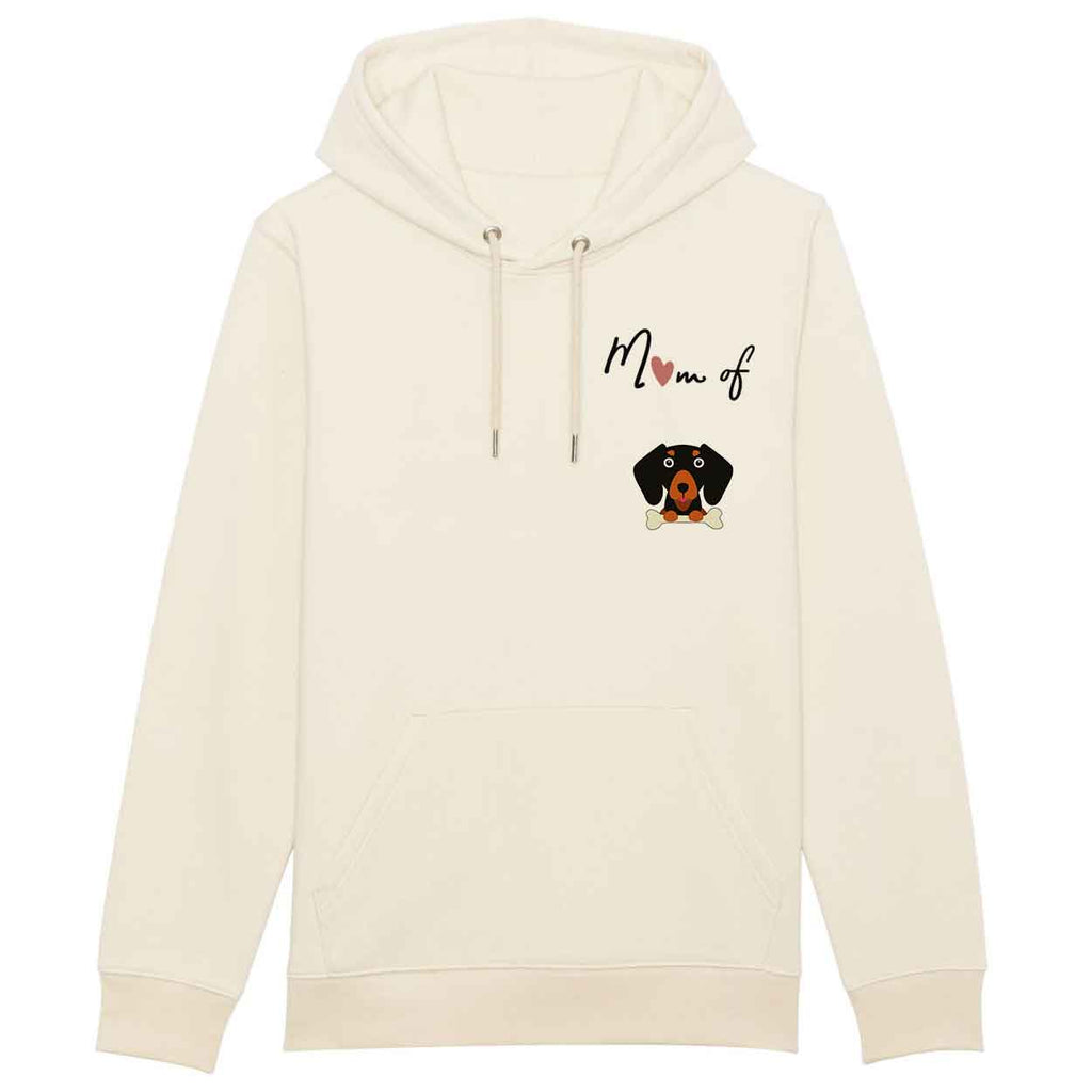 Hoodie-mom-of-dog-teckel-noir-et-fauve