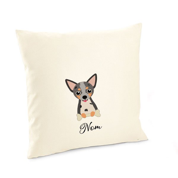 Housse-de-coussin-Chihuahua-poil-court-Merle