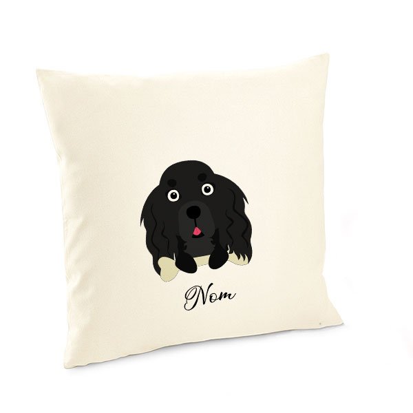 Housse-de-coussin-Cocker-anglais-noir