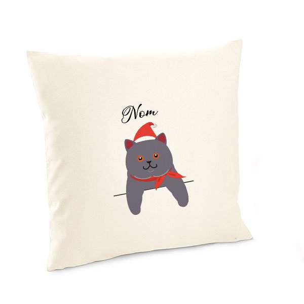 Housse-de-coussin-noel-chat-chartreux