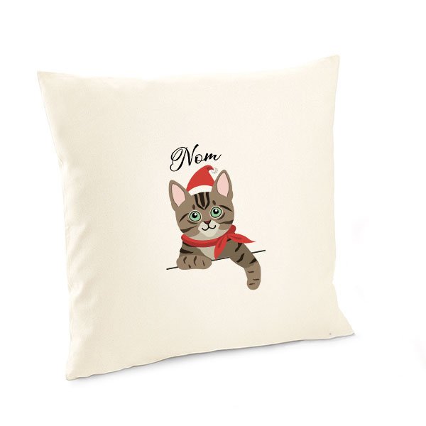 Housse-de-coussin-noel-chat-européen-tigré-fauve