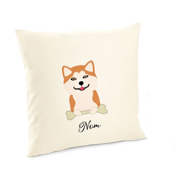 Housse-de-coussin-chien-akita-inu-roux