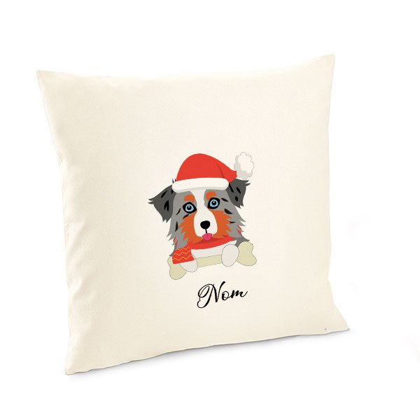Housse-de-coussin-noel-chien-berger-australien-bleu-merle