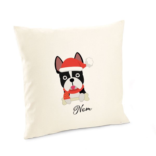 Housse-de-coussin-noel-chien-bouledogue-francais-noir